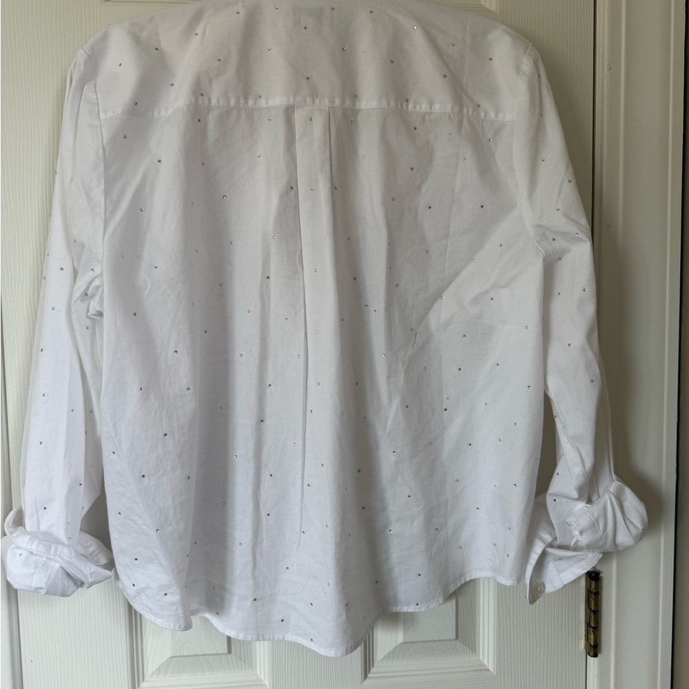 J. Crew Women's White Button-Up Shirt - Picture 3 of 3